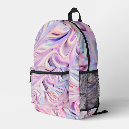 Sac À Dos Imprimé Crème glacée pastel (Coin arrière droit)