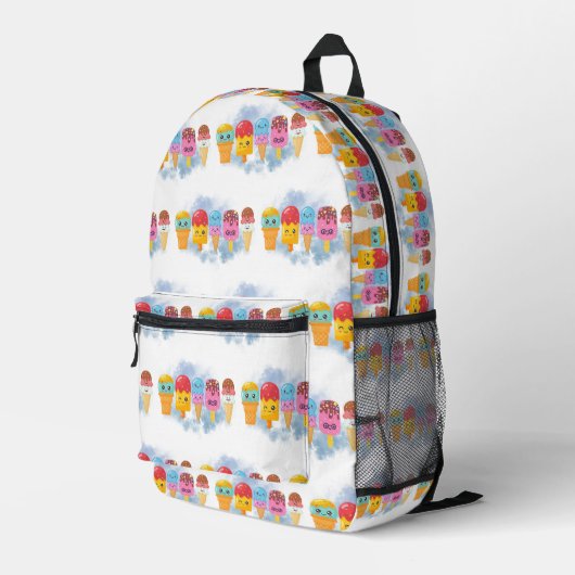 Sac À Dos Imprimé crème glglace (Coin arrière droit)