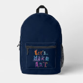 Sac À Dos Imprimé Créons de l'Art Prof Créatif (Recto)