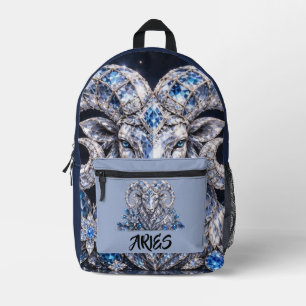 Sac À Dos Imprimé Cristal du zodiaque Bélier de luxe