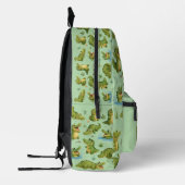 Sac À Dos Imprimé Crocodile vert imprimé en 3D (Gauche)