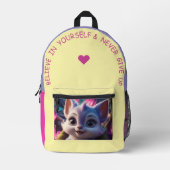 Sac À Dos Imprimé Crois En Toi... (Recto)