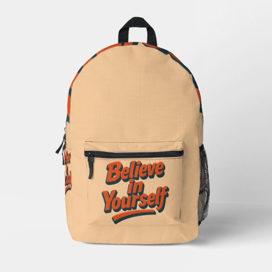Sac À Dos Imprimé Croyez en vous-même - 3D Bold Typographie (Recto)