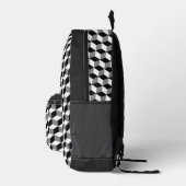 Sac À Dos Imprimé Cube Pattern Backpack (Droite)