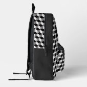 Sac À Dos Imprimé Cube Pattern Backpack (Gauche)