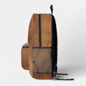 Sac À Dos Imprimé Cuir Brown Faux (Droite)