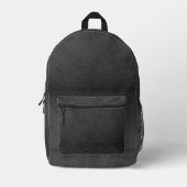 Sac À Dos Imprimé Cuir noir Faux (Recto)