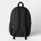 Sac À Dos Imprimé Cuir rose et noir aspect monogramme (Verso)