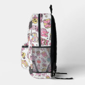 Sac À Dos Imprimé Custom Cute Pink Retro Back To School Backpack (Droite)