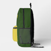 Sac À Dos Imprimé Custom Green and Yellow (Droite)