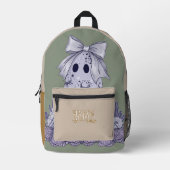 Sac À Dos Imprimé Custom Name Back to School Cute Ghost (Recto)