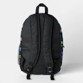 Sac À Dos Imprimé Cute Alien Galaxy Pattern Backpack (Verso)