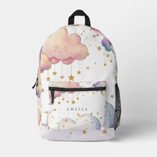 Sac À Dos Imprimé Cute Aquarelle Cloud Star Girls (Recto)