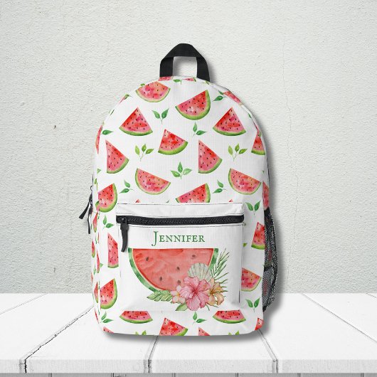 Sac À Dos Imprimé Cute Aquarelle pastèque Motif de fruits sur mesure