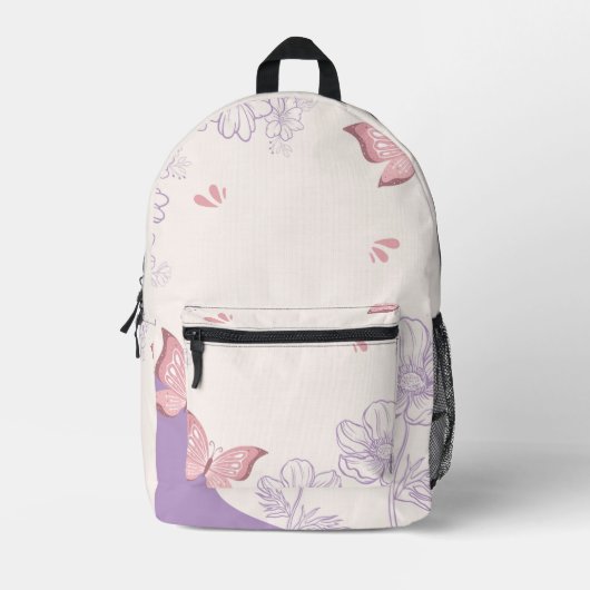 Sac À Dos Imprimé Cute backpack floral design  (Recto)