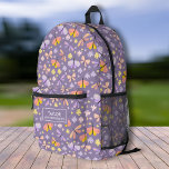 Sac À Dos Imprimé Cute Butterfly Floral, Personnalisé Enfants Nom Te<br><div class="desc">Super fun, mignon sac à dos avec un imprimé floral papillon et le nom de votre enfant. Ajoutez et bonus ligne de texte supplémentaire - numéro de téléphone, nom de l'équipe, dire, etc. - ou supprimer. Assez spacieux pour les livres, l'ordinateur, l'équipement sportif et plus - ou comme un sac...</div>