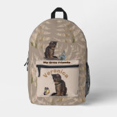 Sac À Dos Imprimé Cute chat (Recto)