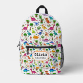 Sac À Dos Imprimé Cute Dinosaur Retour à l'école (Recto)