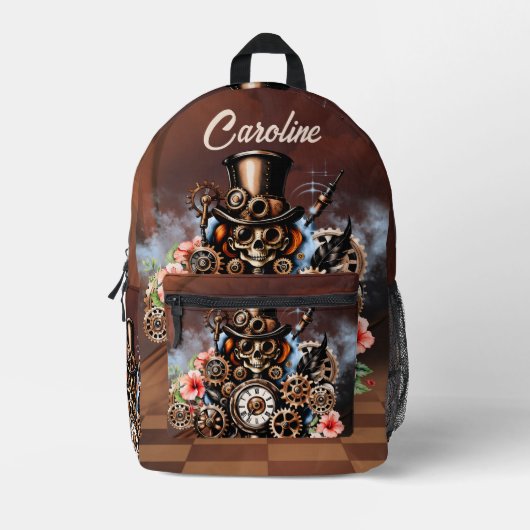 Sac À Dos Imprimé Cute femmes steampunk (Recto)