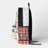 Sac À Dos Imprimé Cute ferme ferme ferme | Monogramme (Droite)