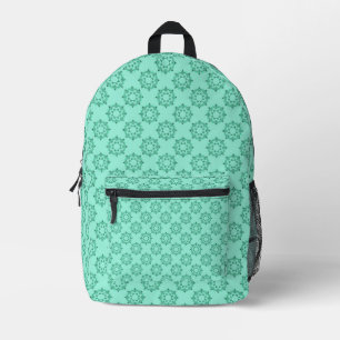 Sac À Dos Imprimé Cute Géométrique Pastel Turquoise Mandala Motif