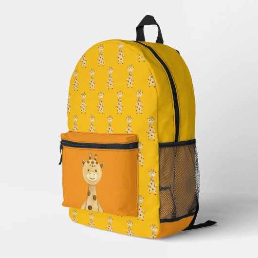 Sac À Dos Imprimé Cute Giraffe neutre genre (Coin arrière droit)