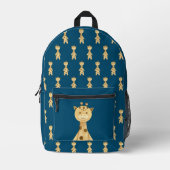 Sac À Dos Imprimé Cute Giraffe neutre genre (Recto)