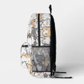 Sac À Dos Imprimé Cute Kawaii Motif de chats (Droite)