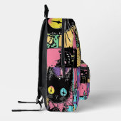 Sac À Dos Imprimé Cute Kawaii Pastel Goth Chat Déplaisant (Gauche)