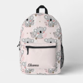 Sac À Dos Imprimé Cute Koala Ours Motif avec nom (Recto)