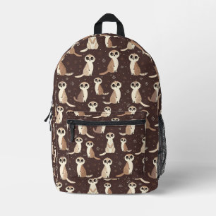 Sac À Dos Imprimé Cute Meerkat Motif