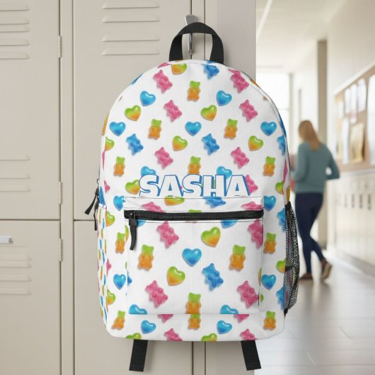 Sac À Dos Imprimé Cute Modern Gummy Bear Backpack - Cool Candy