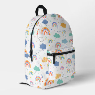 Sac À Dos Imprimé Cute moderne Rainbows et Motif de nuages