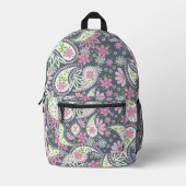 Sac À Dos Imprimé Cute Pink Paisley Pattern School (Recto)