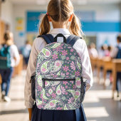 Sac À Dos Imprimé Cute Pink Paisley Pattern School