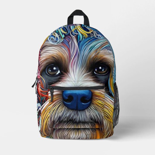 Sac À Dos Imprimé Cute Pop Art Terrier (Recto)