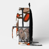 Sac À Dos Imprimé Cute Puppy Hugging Soda Bottle (Droite)