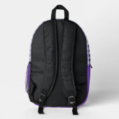 Sac À Dos Imprimé Cute Purple Gingham Personalized Backpack (Verso)