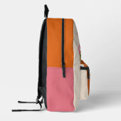 Sac À Dos Imprimé Cute Retro Chat et Fleurs Planter en terre cuite (Gauche)