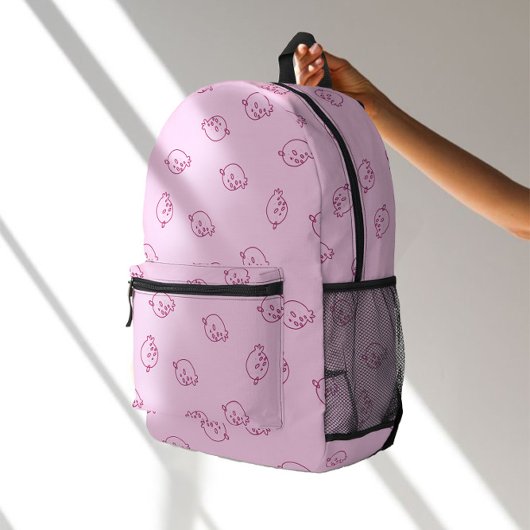 Sac À Dos Imprimé Cute Strawberry Doodles – Minimal Kawaii Pattern