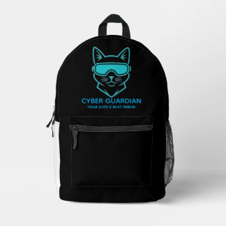 Sac À Dos Imprimé Cyber Guardian Neon Cat - Technologie professionne