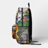Sac À Dos Imprimé Cyber-vache vapeur (Droite)