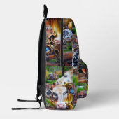 Sac À Dos Imprimé Cyber-vache vapeur (Gauche)