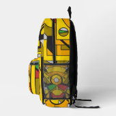 Sac À Dos Imprimé Cyberpunk jaune (Droite)