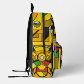 Sac À Dos Imprimé Cyberpunk jaune (Gauche)