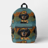 Sac À Dos Imprimé Dachshund (Recto)