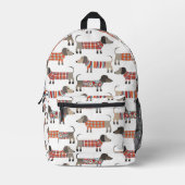 Sac À Dos Imprimé Dachshund Wiener Saucisse Chien (Recto)