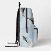 Sac À Dos Imprimé Daisy Floral Pattern Aquarelle Monogramme (Gauche)