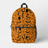 Sac À Dos Imprimé Danse Macabre de squelettes d'Halloween (Recto)