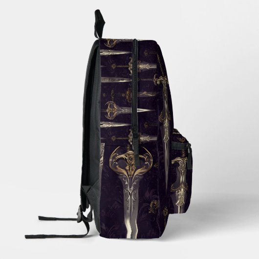 Sac À Dos Imprimé Dark Fantasy Swords (Gauche)